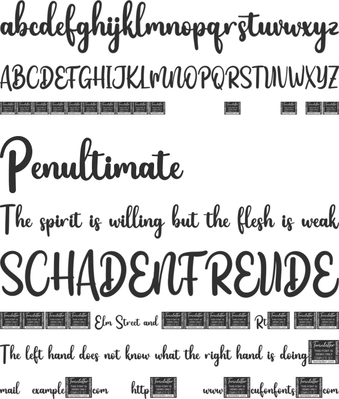 Newest font preview