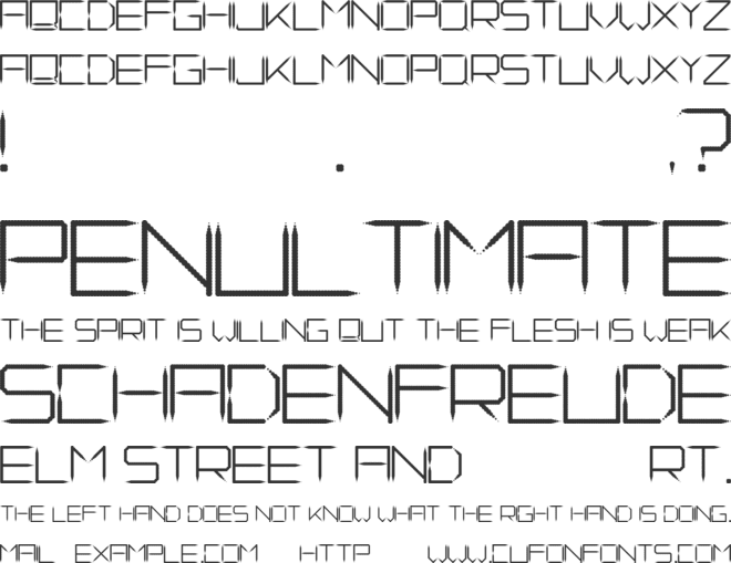 Fade Away font preview