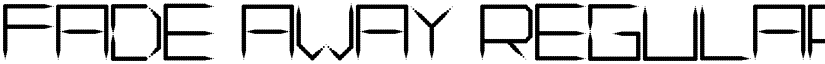 Fade Away Regular font