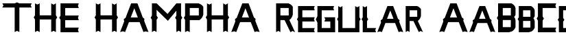 THE HAMPHA Regular font