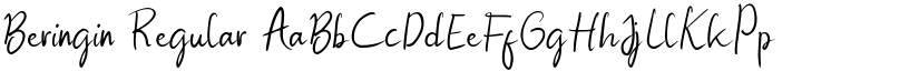 Beringin Regular font