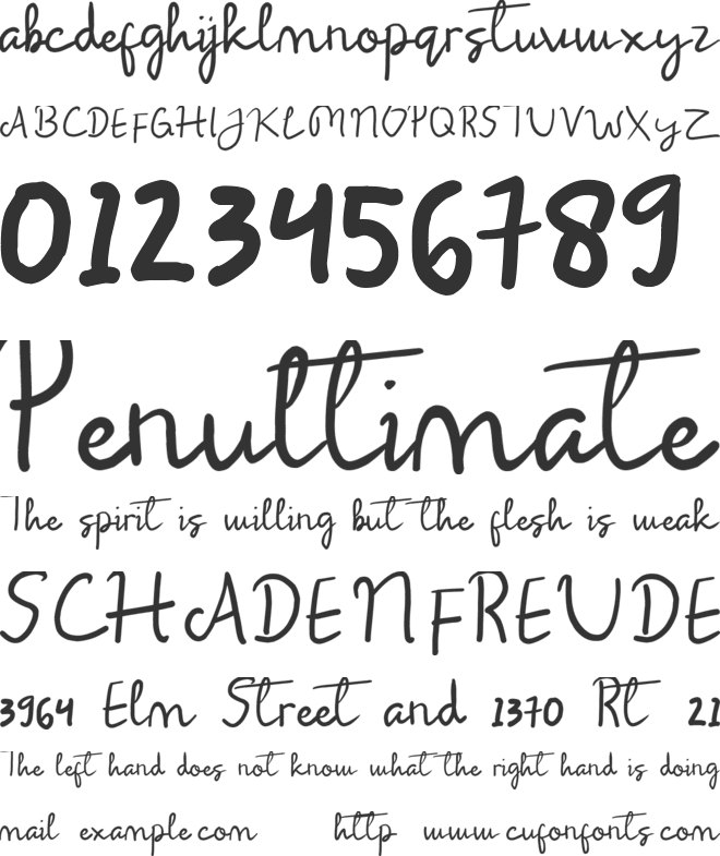 Balyta font preview