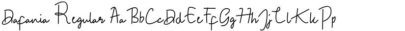 Dafania Regular font