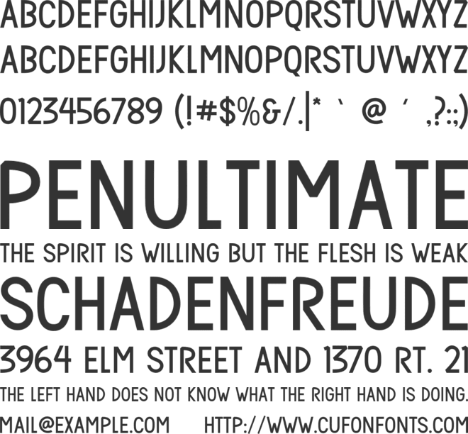 Wintersans font preview