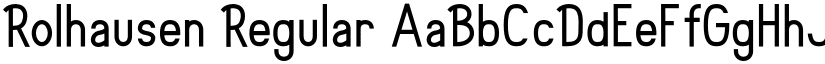 Rolhausen Regular font