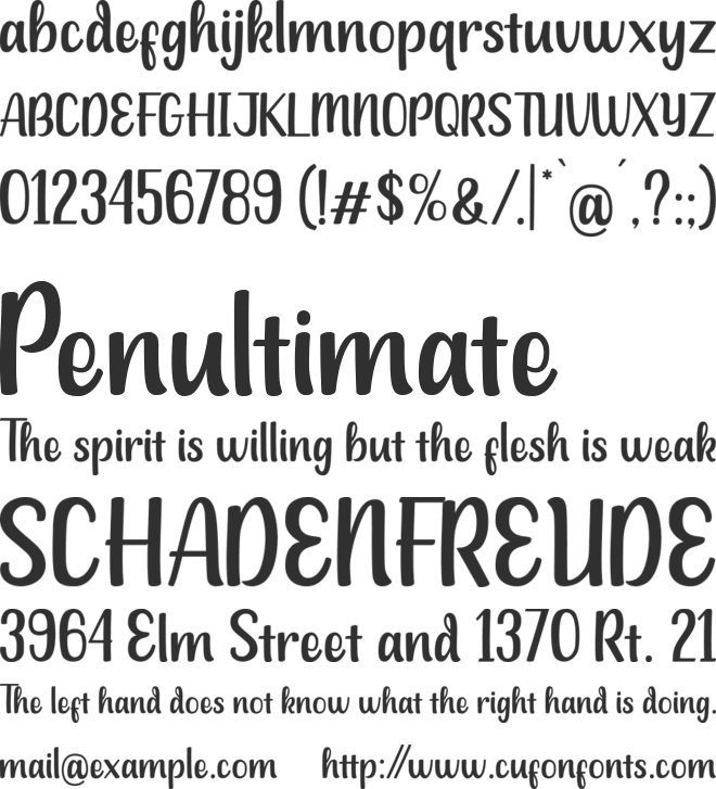 kittie - personal use font preview