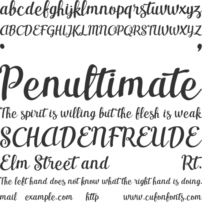 Casseron font preview