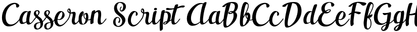 Casseron Script font