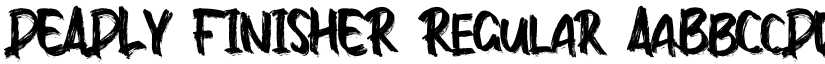 DEADLY FINISHER Regular font