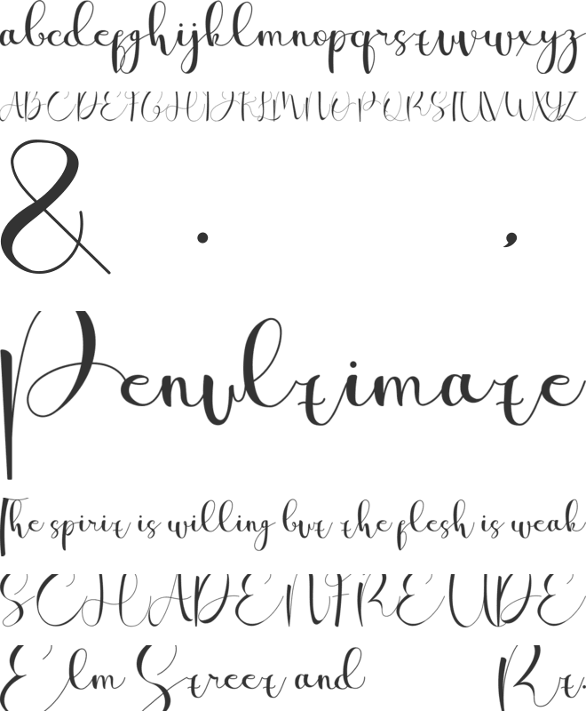 wina aprilina font preview