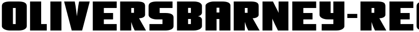 OliversBarney-Regular font