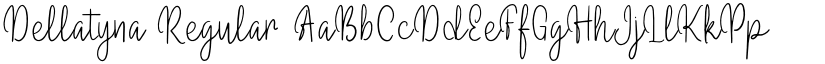 Dellatyna Regular font