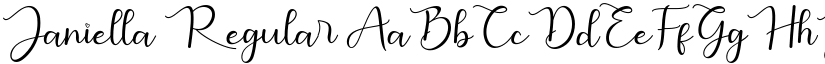 Janiella Regular font