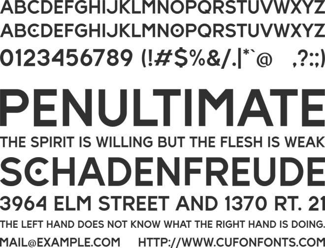 Hundred Ligatture font preview