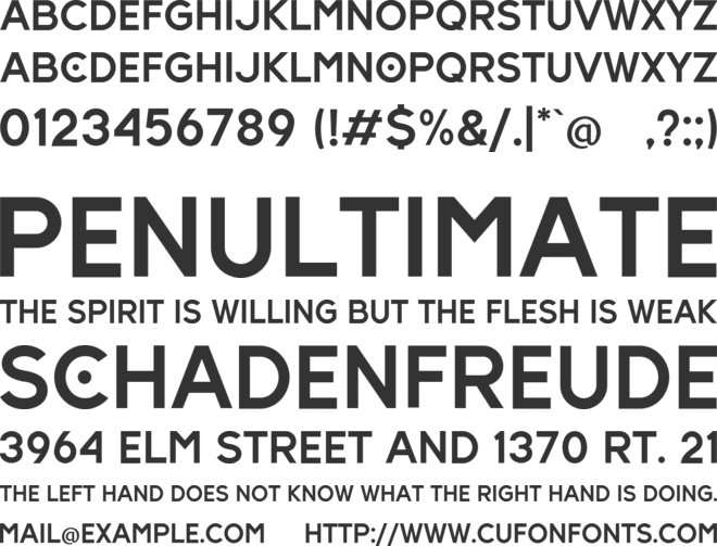 Hundred Ligatture font preview