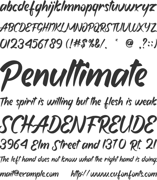 Mie Ayam font preview