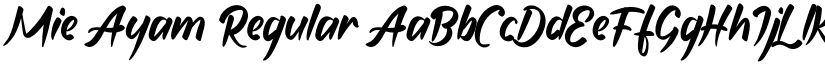 Mie Ayam Regular font