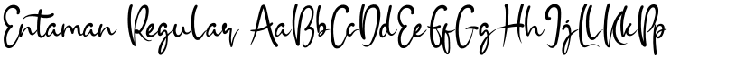 Entaman Regular font