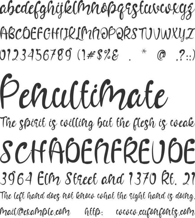 Surgaku font preview