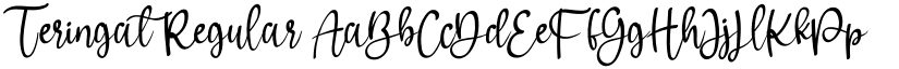 Teringat Regular font