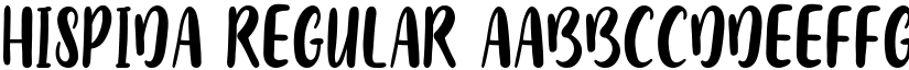 Hispida Regular font