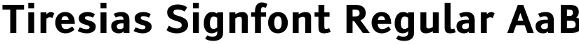 Tiresias Signfont Regular font