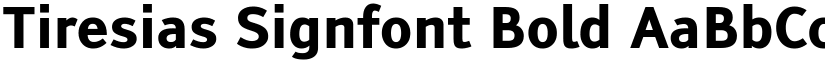 Tiresias Signfont Bold font