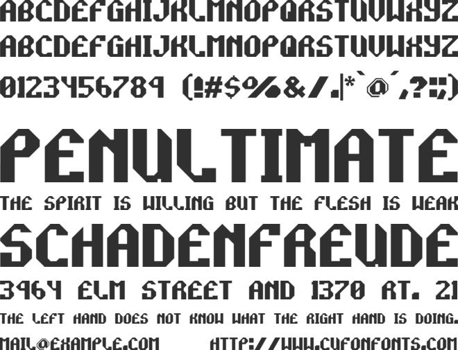 Rocket Propelled font preview