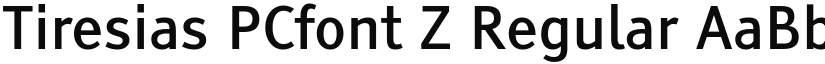 Tiresias PCfont Z Regular font