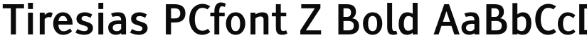Tiresias PCfont Z Bold font