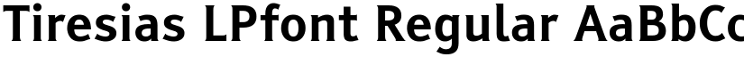 Tiresias LPfont Regular font