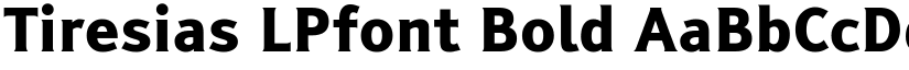 Tiresias LPfont Bold font