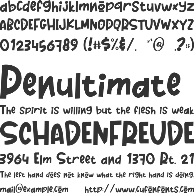 Romansa font preview