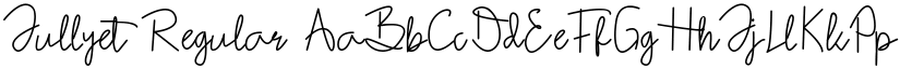 Jullyet Regular font