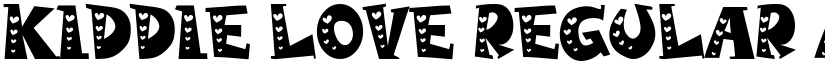 Kiddie Love Regular font