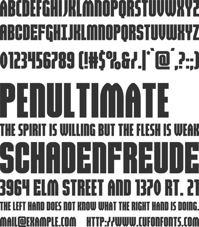 Valiant Times font preview