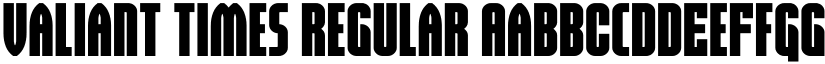 Valiant Times Regular font