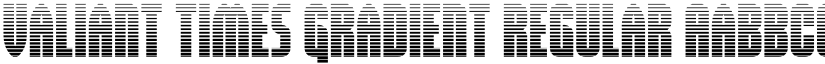 Valiant Times Gradient Regular font