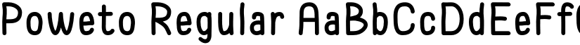Poweto Regular font