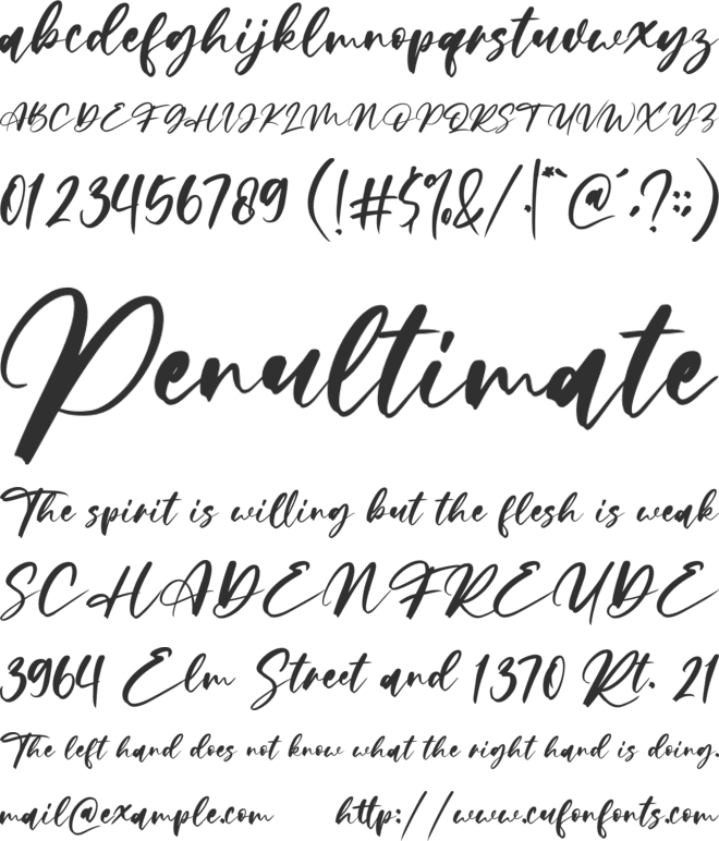 Limited Edition font preview