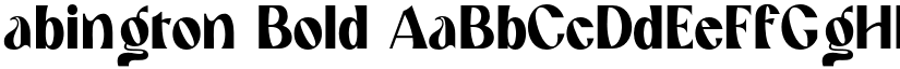 abington Bold font