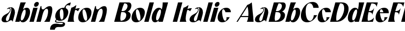 abington Bold Italic font