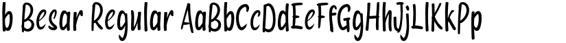 b Besar Regular font