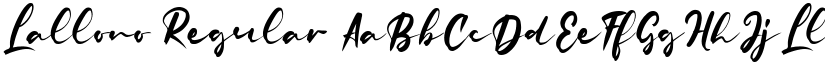 Lallono Regular font