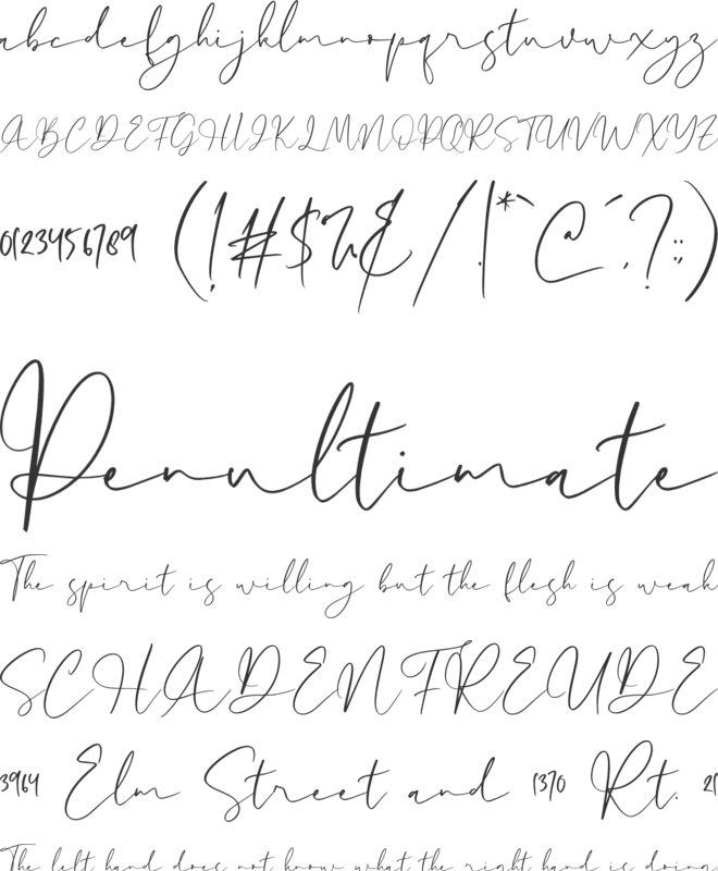 Bellisha Smith font preview