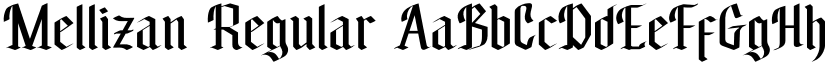 Mellizan Regular font