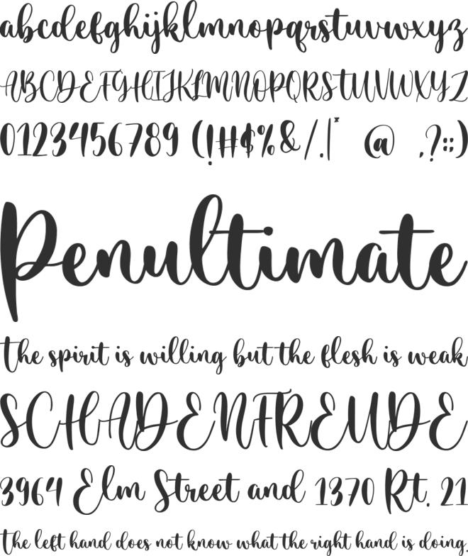 Merciful Heart font preview
