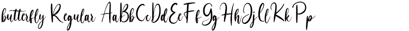 butterfly Regular font