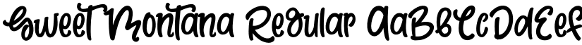 Sweet Montana Regular font