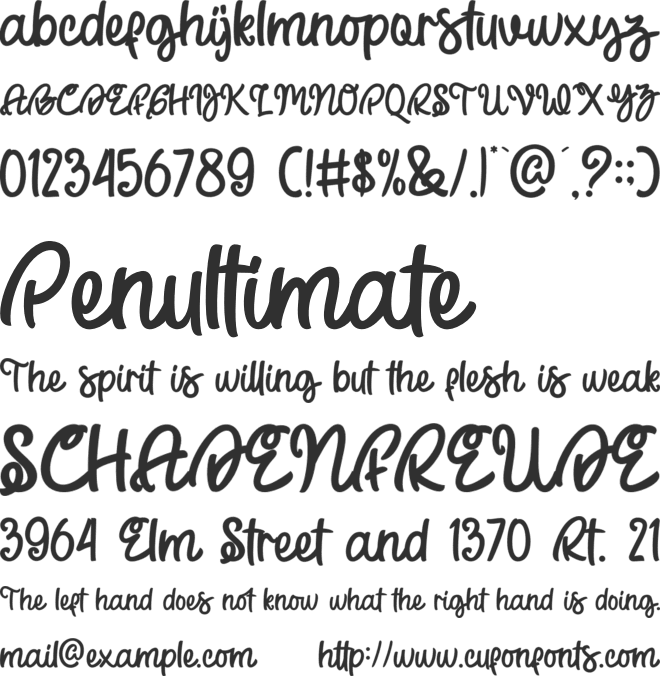 Small Chopper font preview